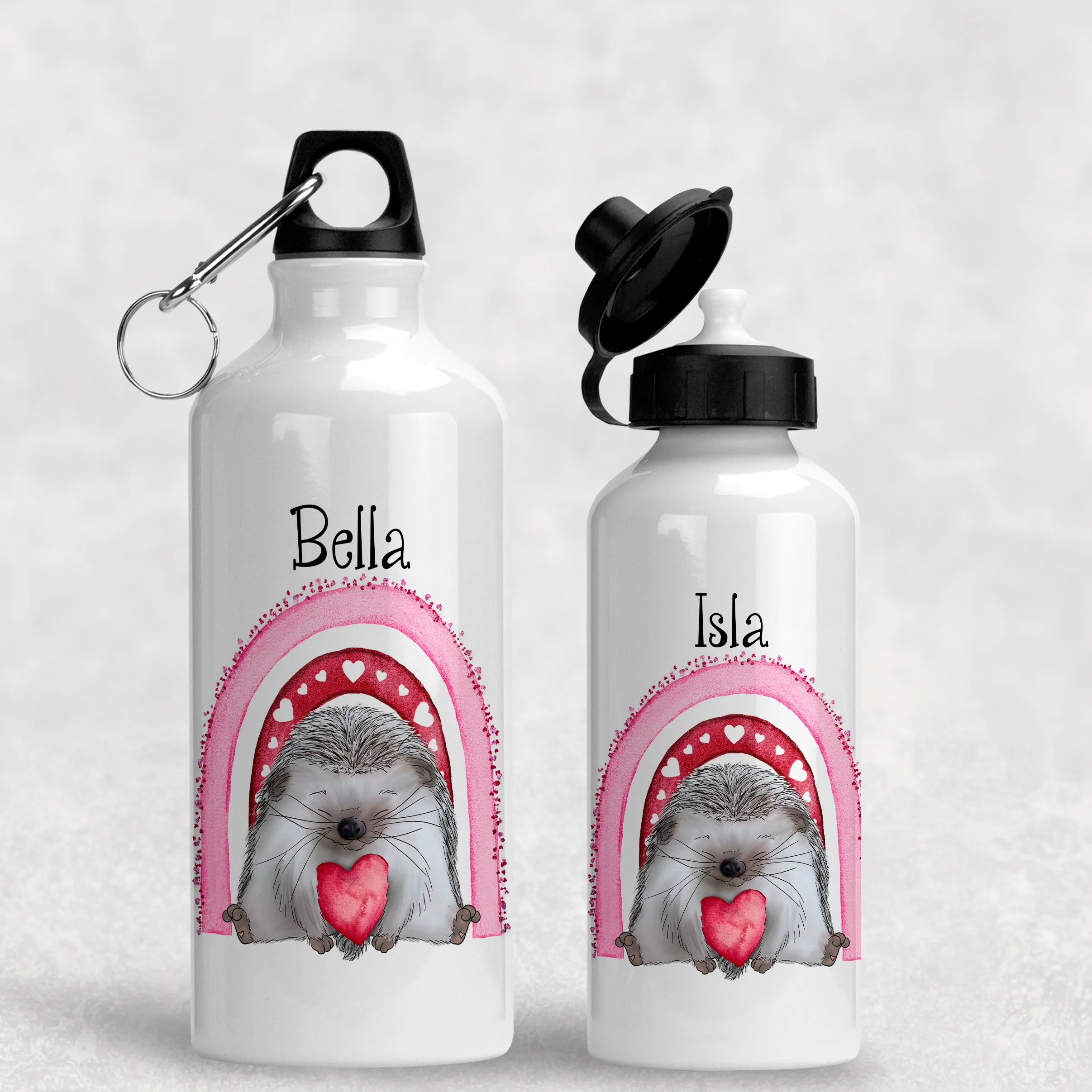 Hedgehug Personalised Aluminium Water Bottle 400/600ml