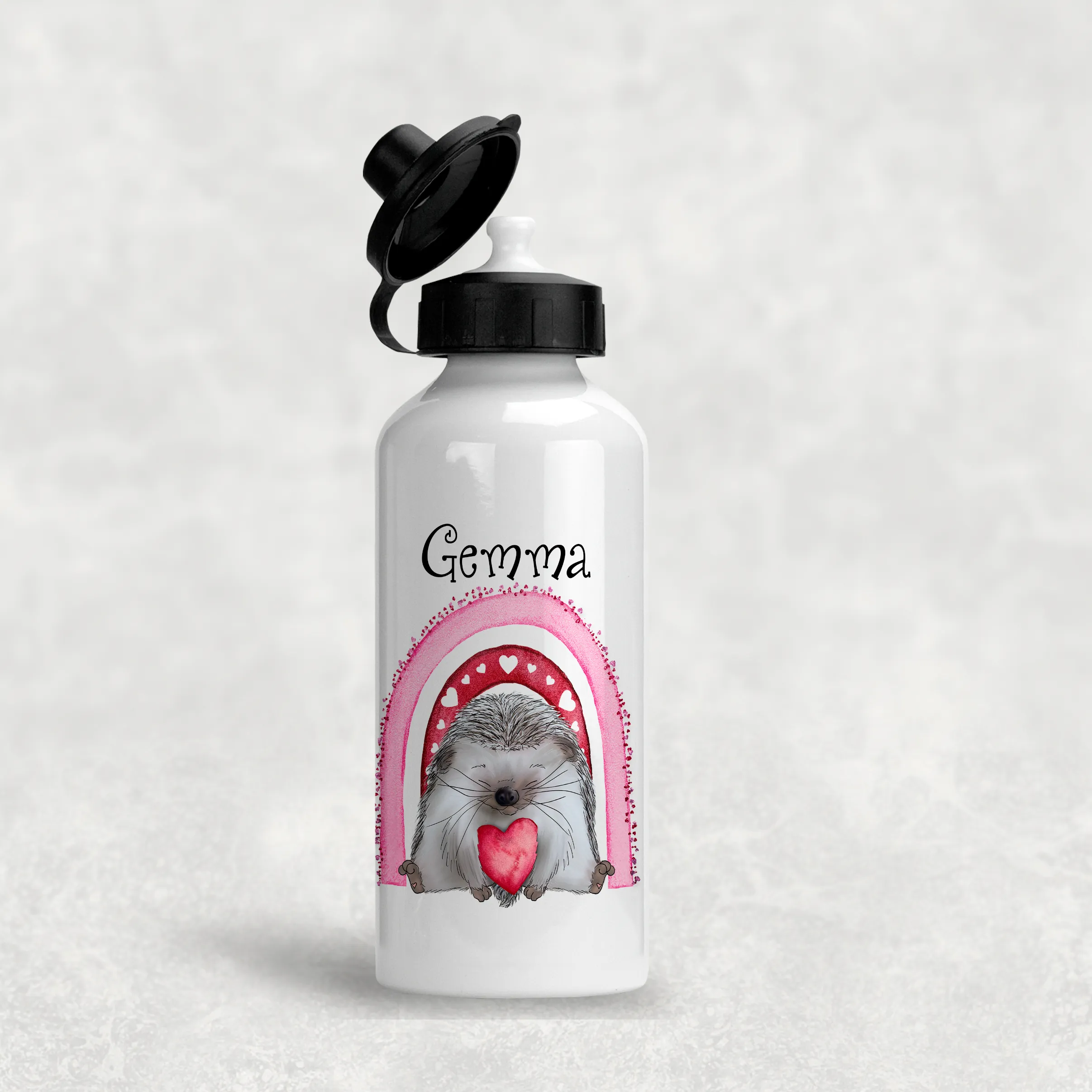 Hedgehug Personalised Aluminium Water Bottle 400/600ml