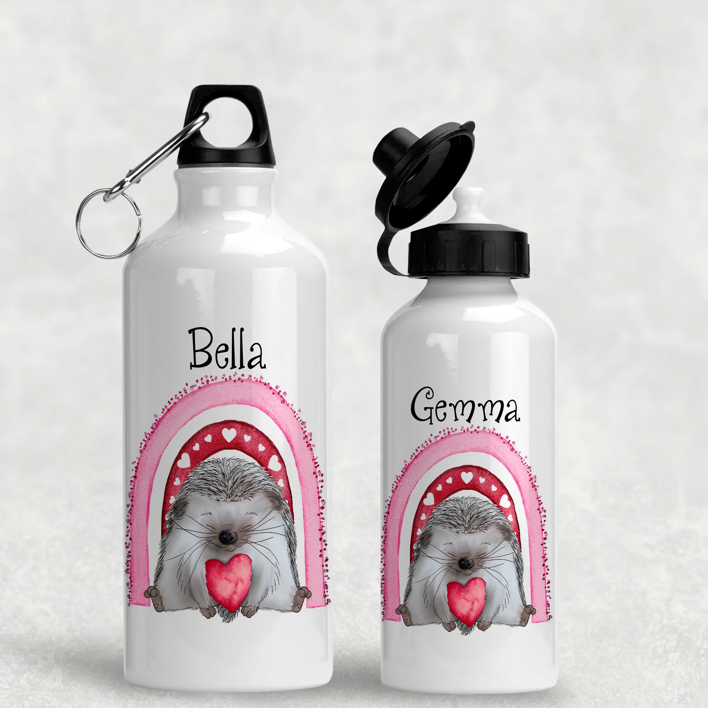 Hedgehug Personalised Aluminium Water Bottle 400/600ml