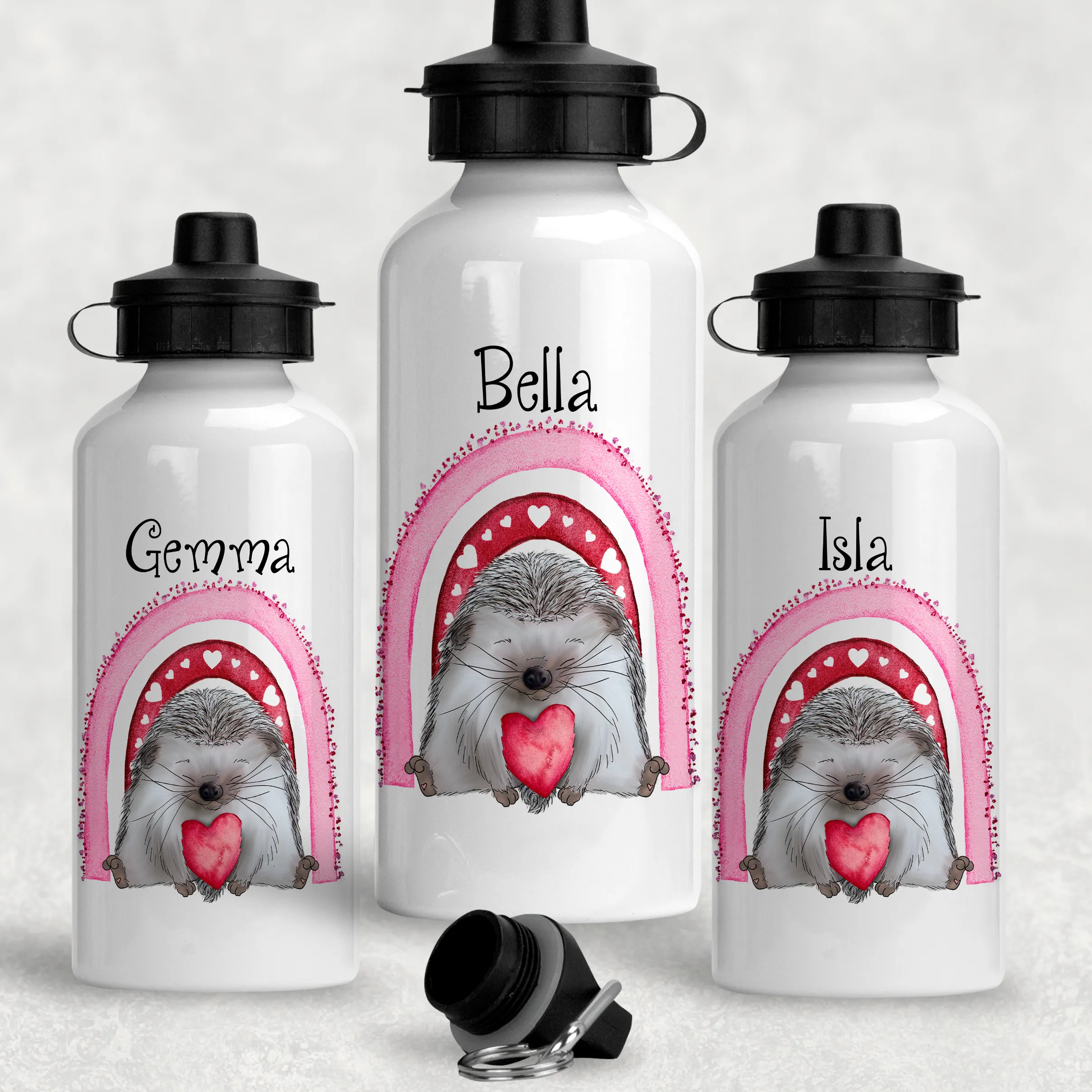 Hedgehug Personalised Aluminium Water Bottle 400/600ml