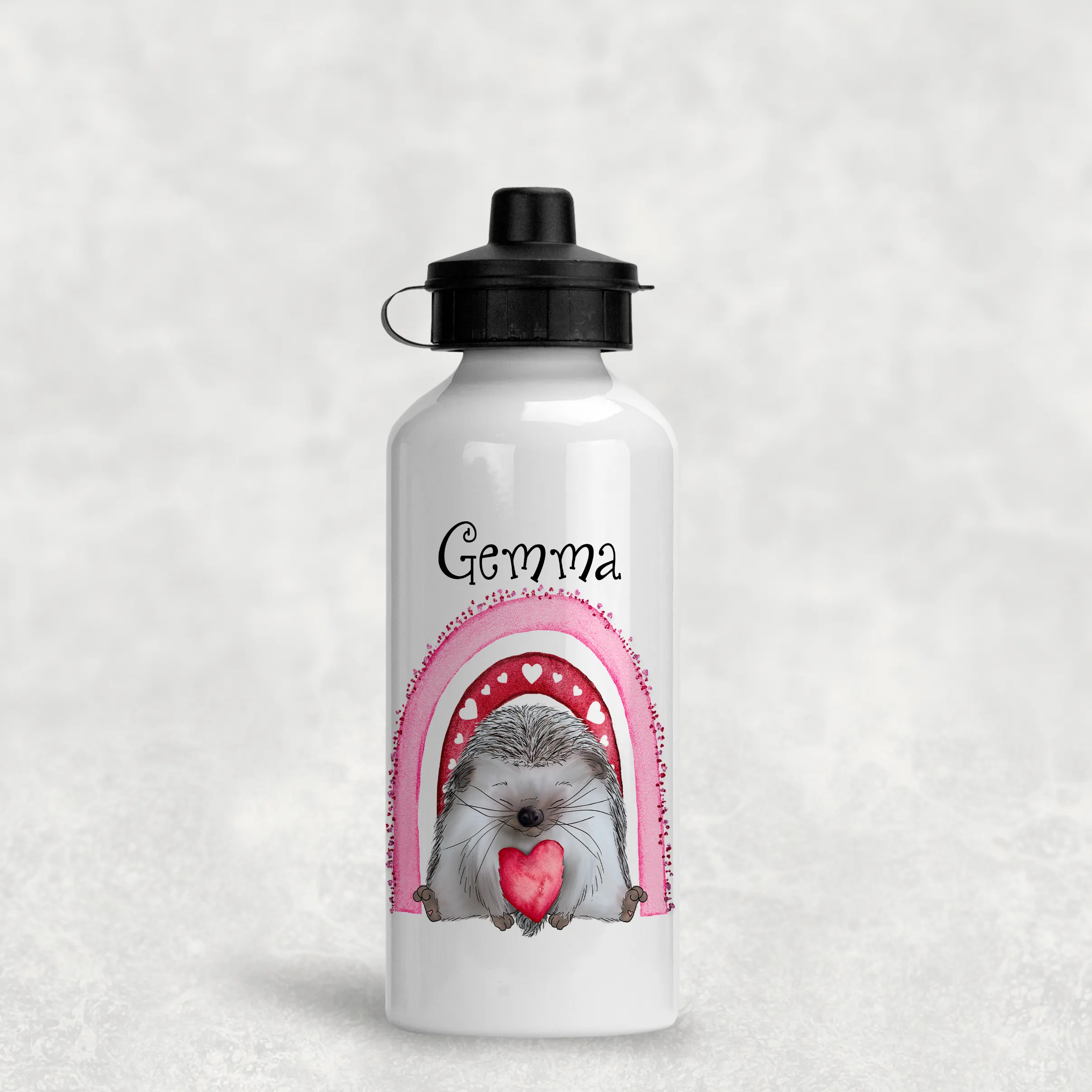 Hedgehug Personalised Aluminium Water Bottle 400/600ml