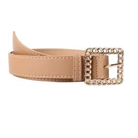 Hollow Square Buckle Decorative Belt Student All-Match Trouser Belt Women's Fashion Belt
