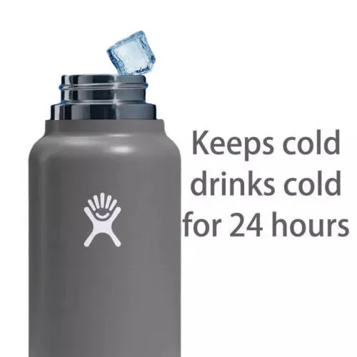 Hydro Flask 40oz Sport Water Bottle Stainless Steel Wide Mouth with Straw