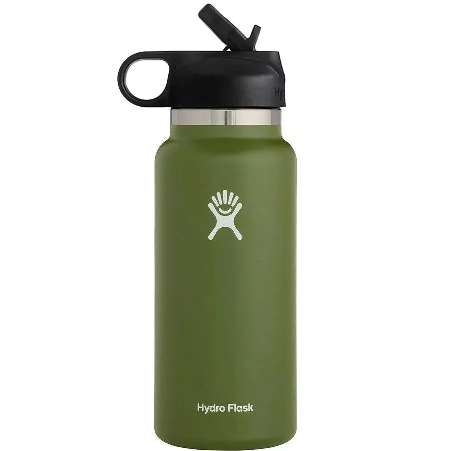 Hydro Flask 40oz Sport Water Bottle Stainless Steel Wide Mouth with Straw