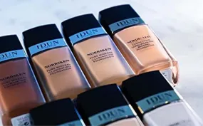 IDUN Minerals Norrsken Longwear Liquid Foundation with Poreless, Luminous Coverage, Dewey, Glowing Finish, Vegan, Cruelty and Silicone Free Makeup