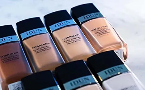 IDUN Minerals Norrsken Longwear Liquid Foundation with Poreless, Luminous Coverage, Dewey, Glowing Finish, Vegan, Cruelty and Silicone Free Makeup