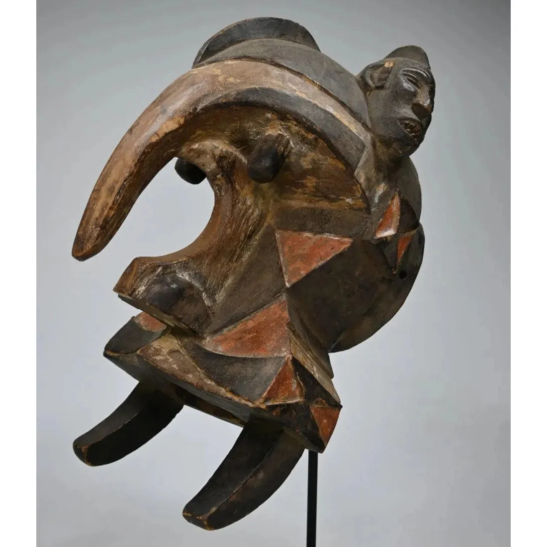 Igbo Izzi Ogbodo Enyi Elephant Helmet Mask, Nigeria