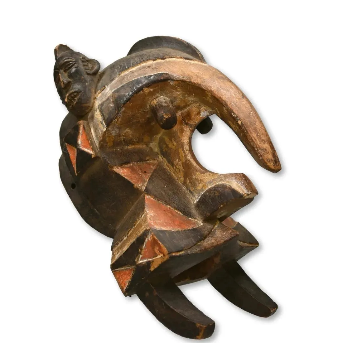 Igbo Izzi Ogbodo Enyi Elephant Helmet Mask, Nigeria