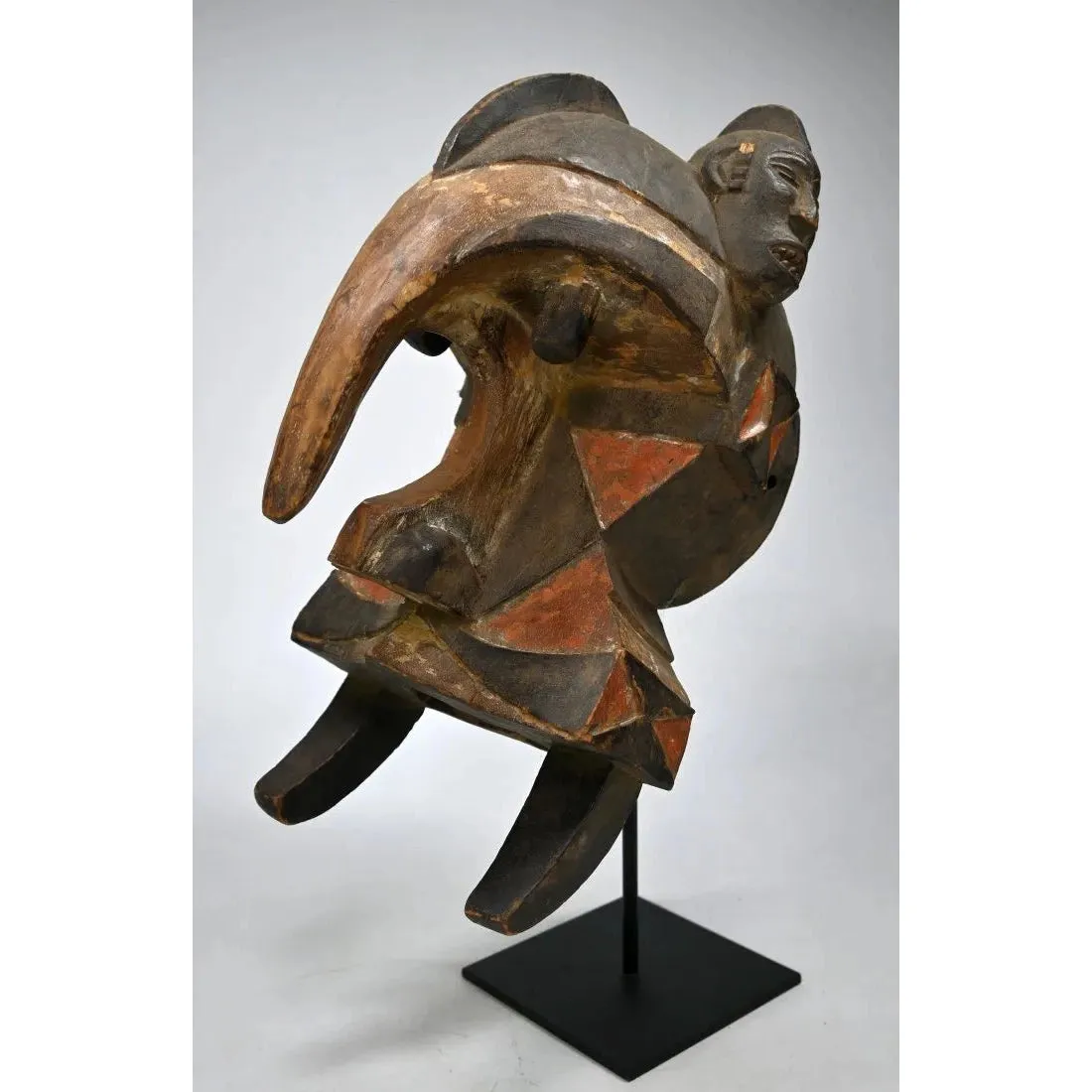 Igbo Izzi Ogbodo Enyi Elephant Helmet Mask, Nigeria