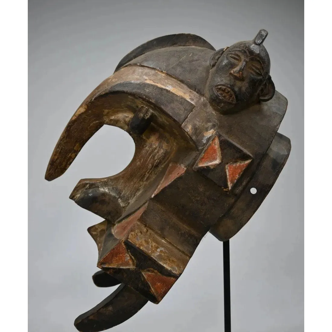 Igbo Izzi Ogbodo Enyi Elephant Helmet Mask, Nigeria