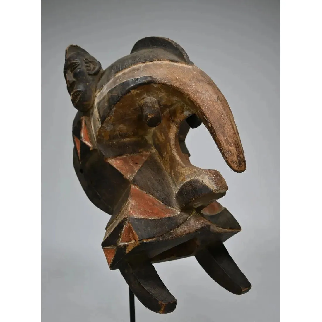 Igbo Izzi Ogbodo Enyi Elephant Helmet Mask, Nigeria