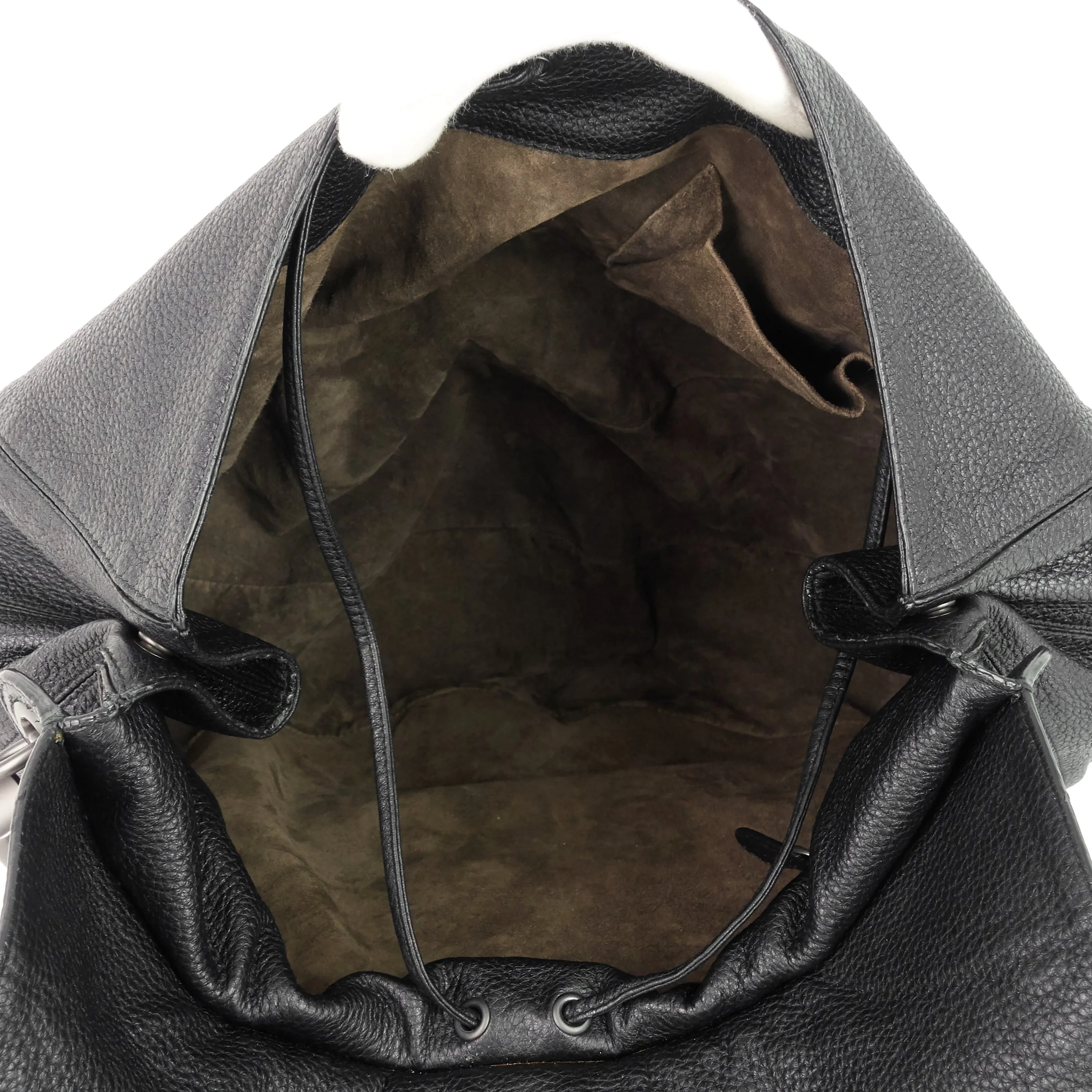 Intrecciato Cervo Leather Flap Bag