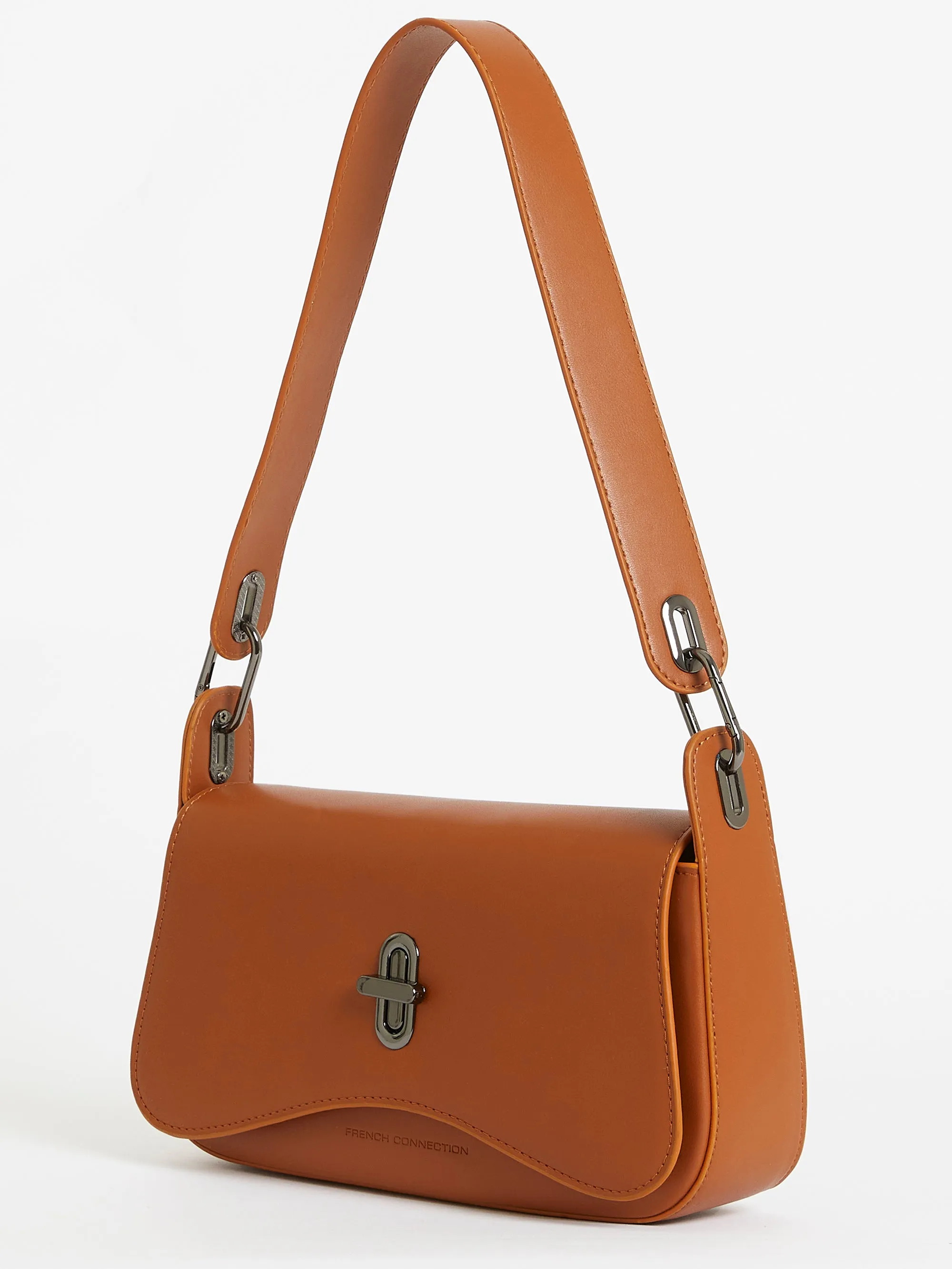 Jeenaa X Flap Baguette Bag