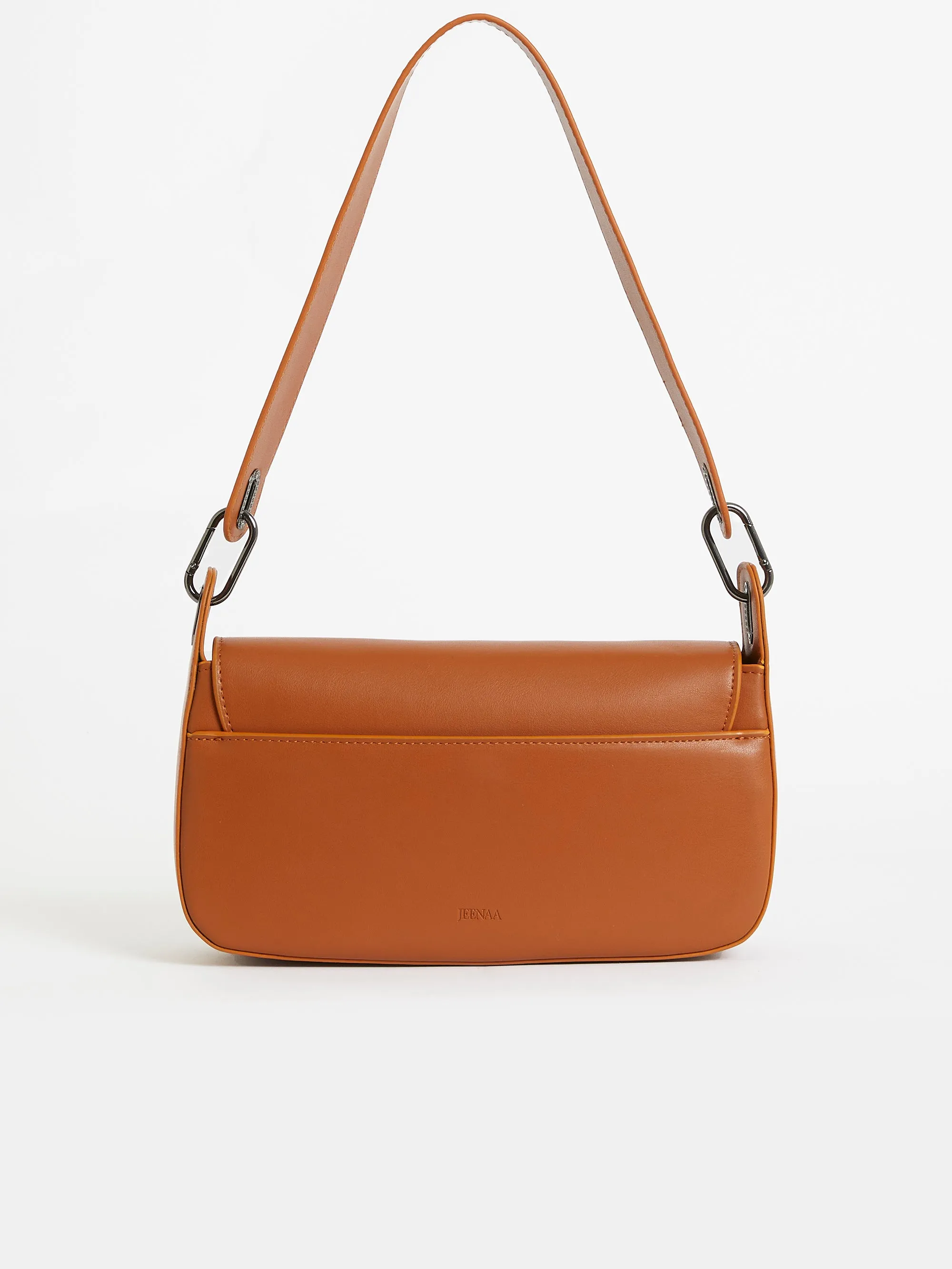Jeenaa X Flap Baguette Bag