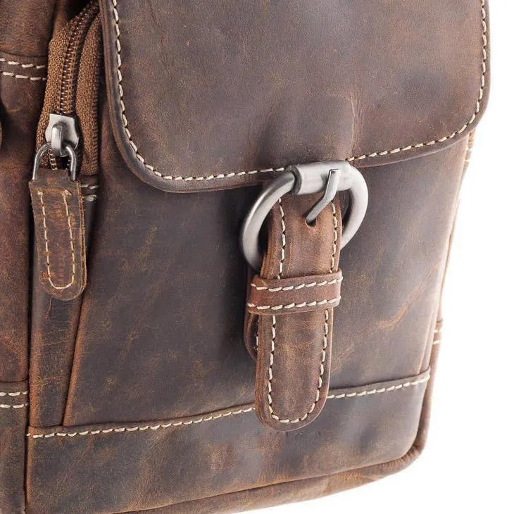 Jennifer Buffalo Leather Compact Women Shoulder Bag