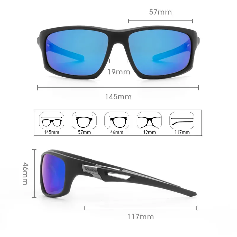 Kapvoe Cycling glasses Polarized Fishing Sunglasses MTB Men's Driving Shades Glasses Hiking Cycling Sun Glasses UV400 Eyewear