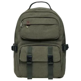 KAUKKO Backpack for daily use, ( KS20-2ARMYGREEN/18.5L ）