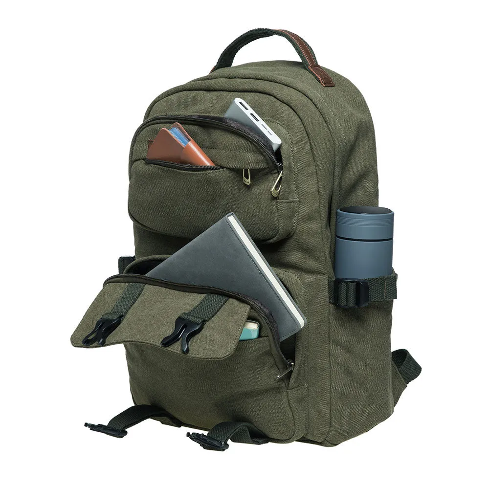 KAUKKO Backpack for daily use, ( KS20-2ARMYGREEN/18.5L ）