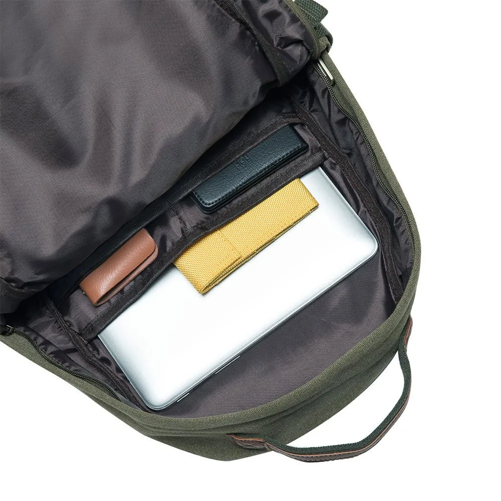 KAUKKO Backpack for daily use, ( KS20-2ARMYGREEN/18.5L ）