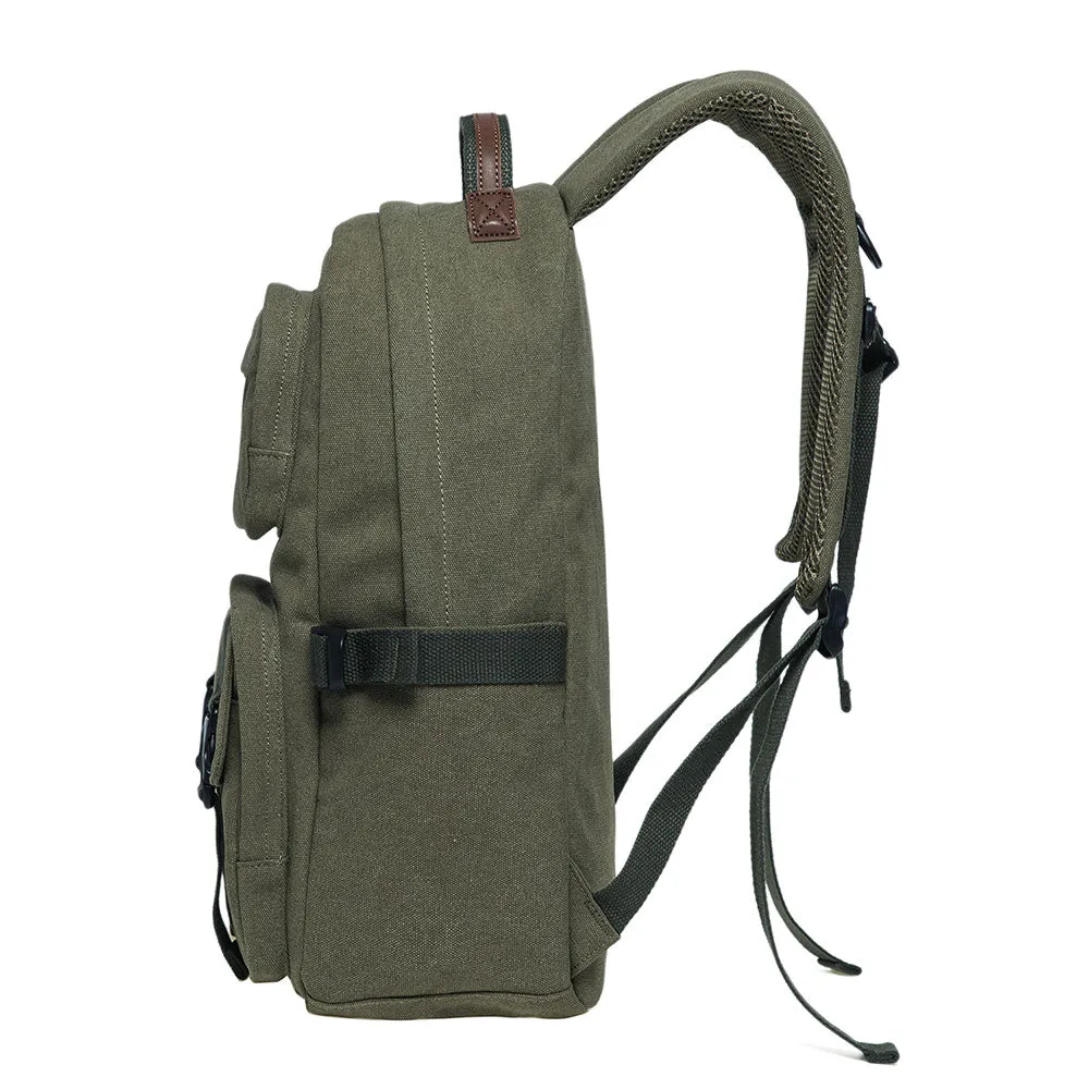 KAUKKO Backpack for daily use, ( KS20-2ARMYGREEN/18.5L ）