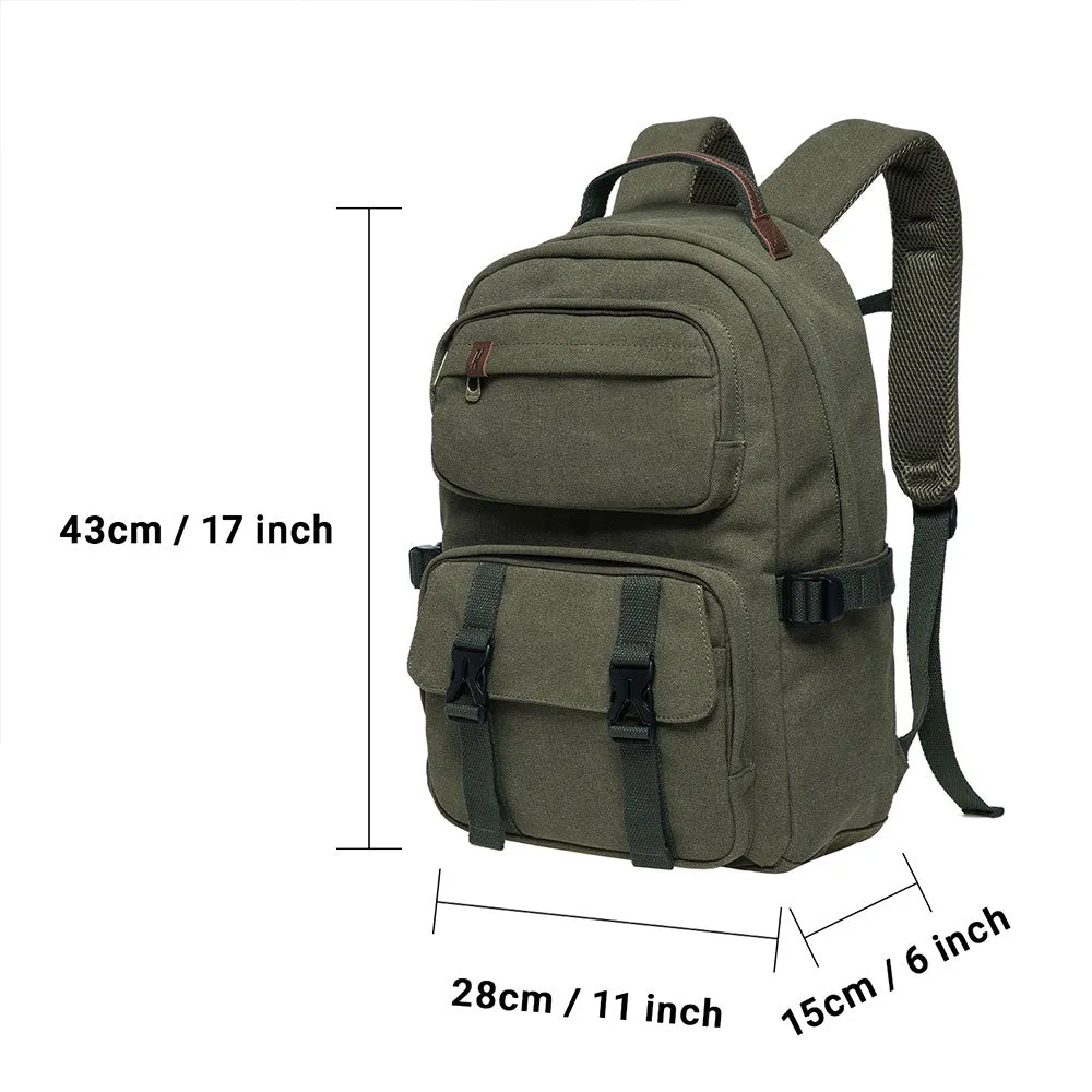 KAUKKO Backpack for daily use, ( KS20-2ARMYGREEN/18.5L ）