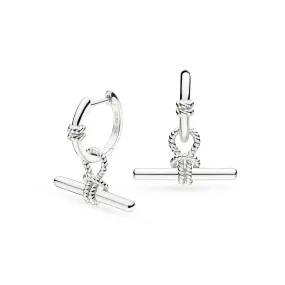 Kit Heath Marina Rope Knot T-Bar Grande Hinged Drop Hoops 61094RP