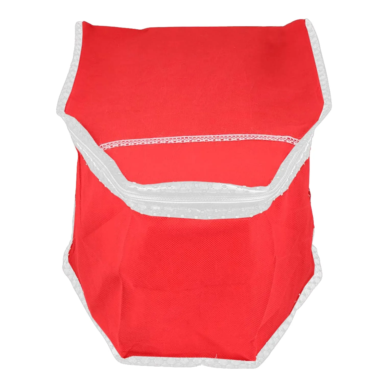 Kuber Industries Non Woven Blouse Cover Bags|Small Garment Cover|Wardrobe Organiser For Clothes|Pack of 2 (Red)