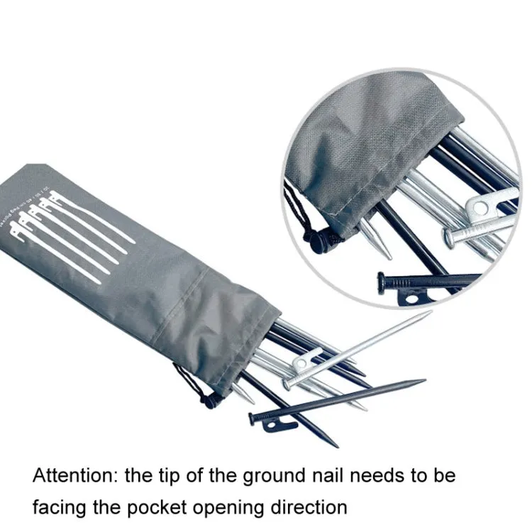L 40cm Ground Spike Storage Bag Outdoor Camping Accessories Portable Handheld Storage Bag