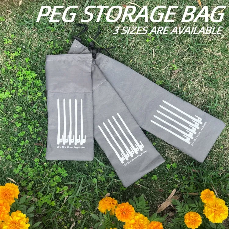 L 40cm Ground Spike Storage Bag Outdoor Camping Accessories Portable Handheld Storage Bag