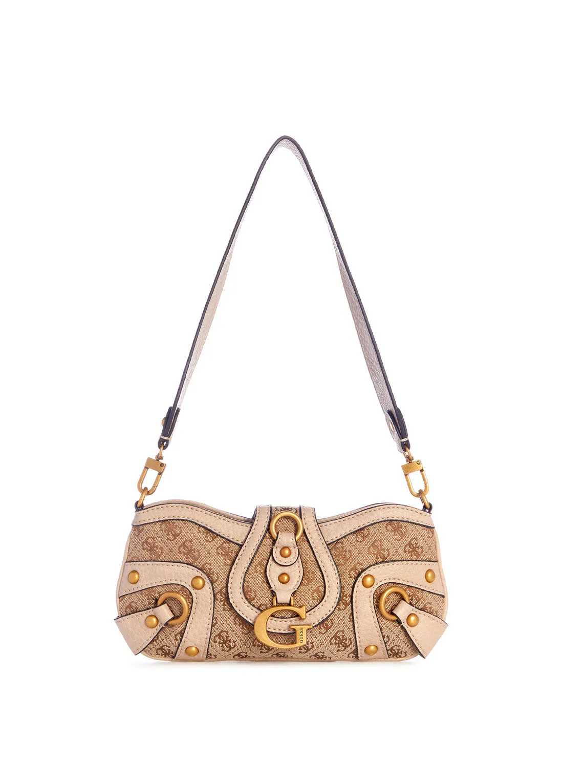 Latte Logo Gloss Vintage Shoulder Bag