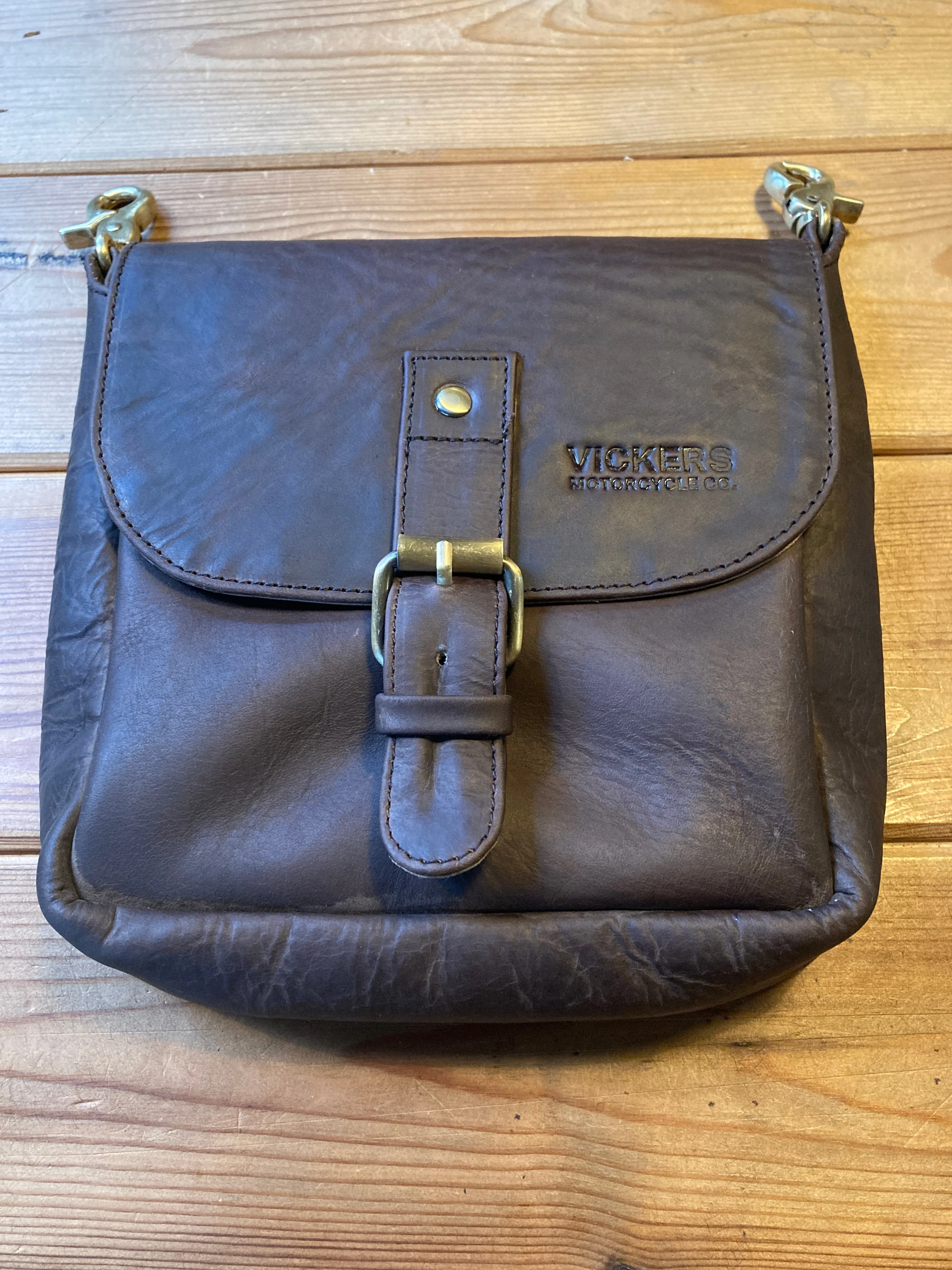 Leather Hip Pouch -  Vickers - Black