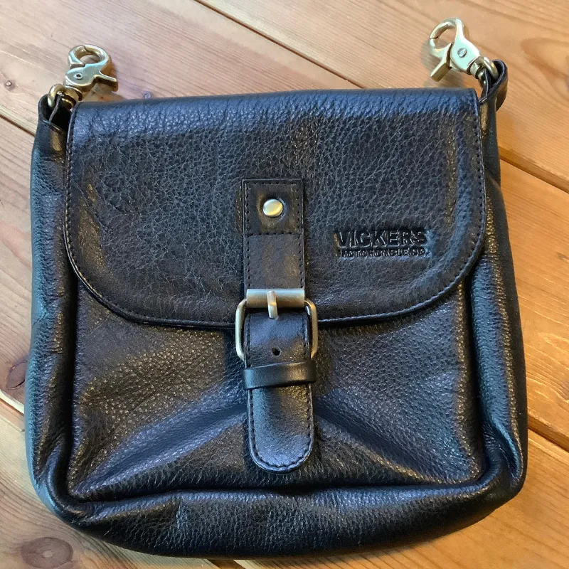 Leather Hip Pouch -  Vickers - Black
