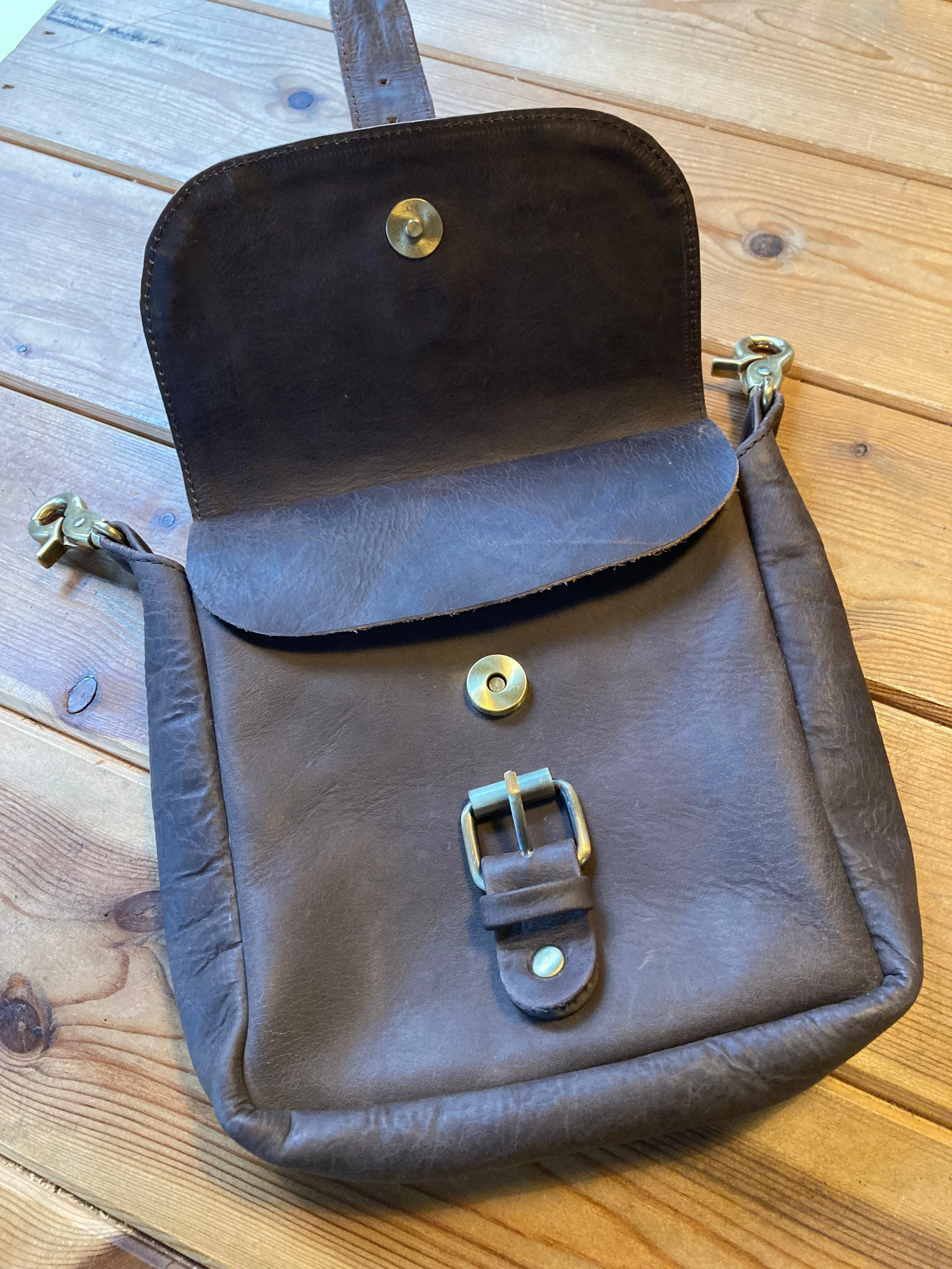 Leather Hip Pouch -  Vickers - Black