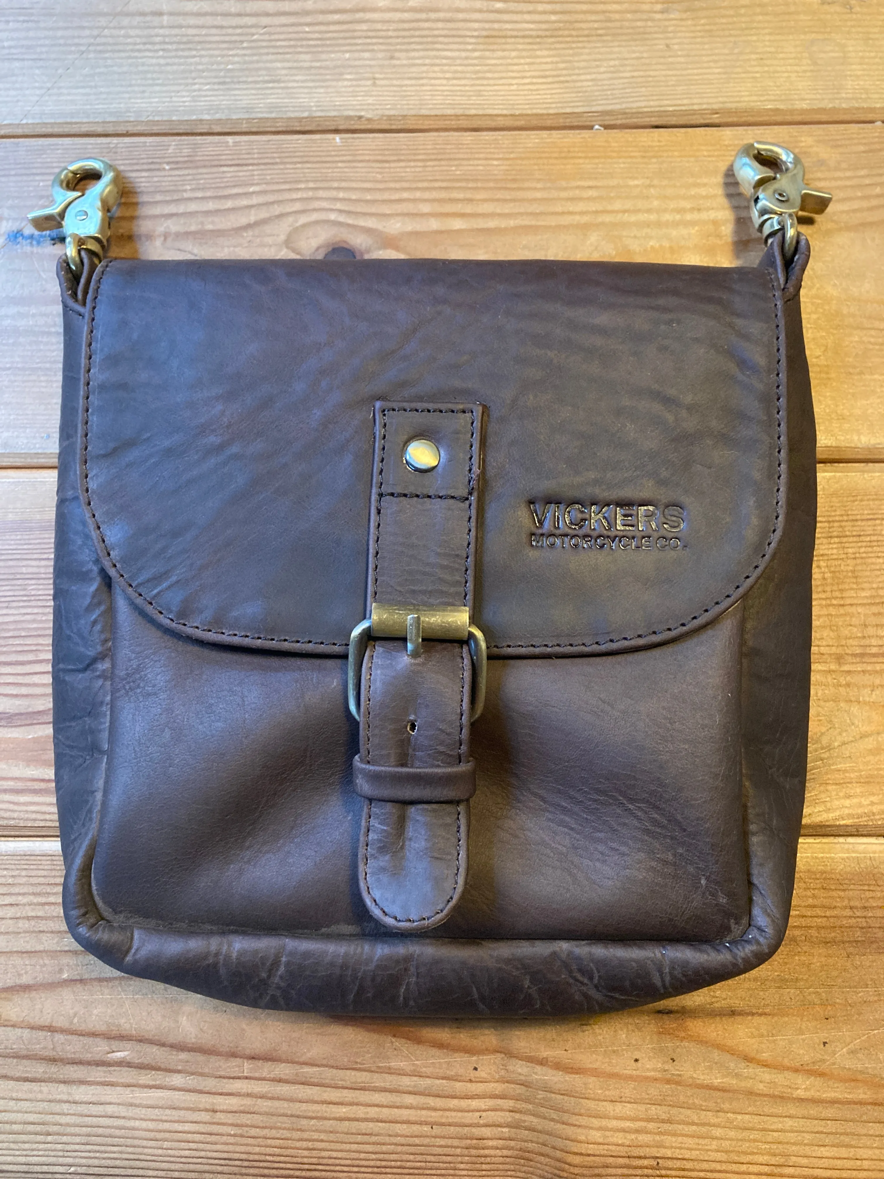 Leather Hip Pouch -  Vickers - Black