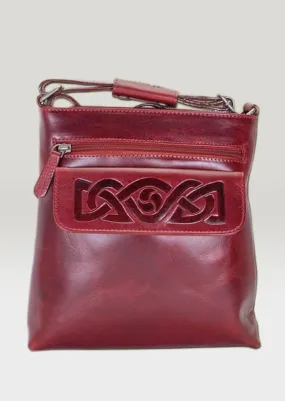 Lee River Red Leather Mary Bag