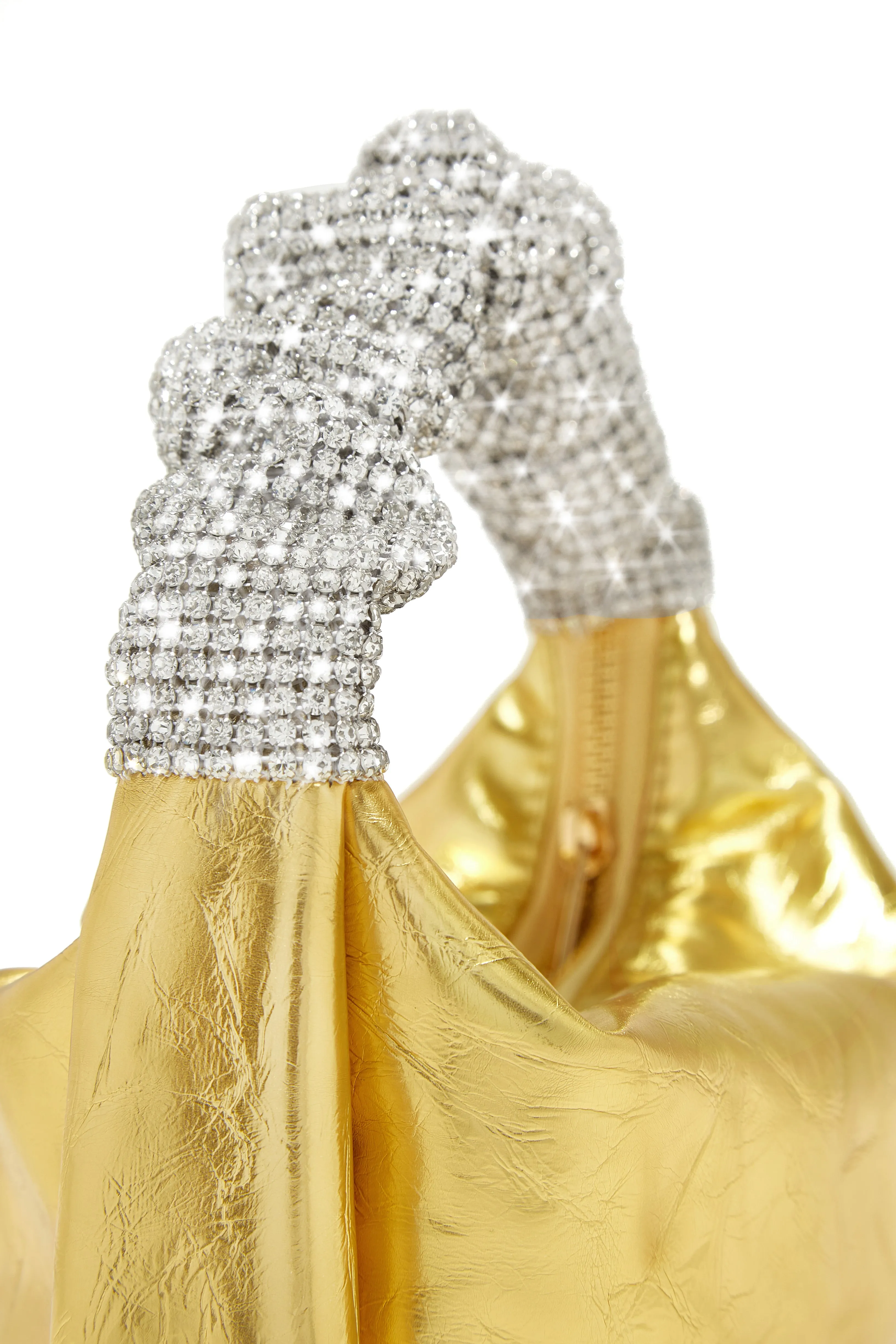 Lelani Embellished Top Handle Bag - Gold