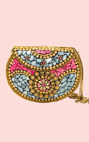 Lila Mosaic Tile Bag