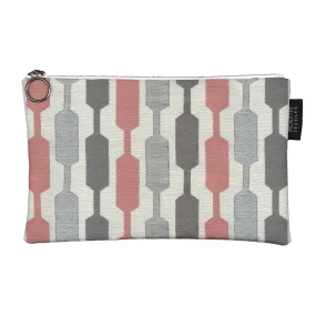 Lotta Pink   Grey Makeup Bag - Large