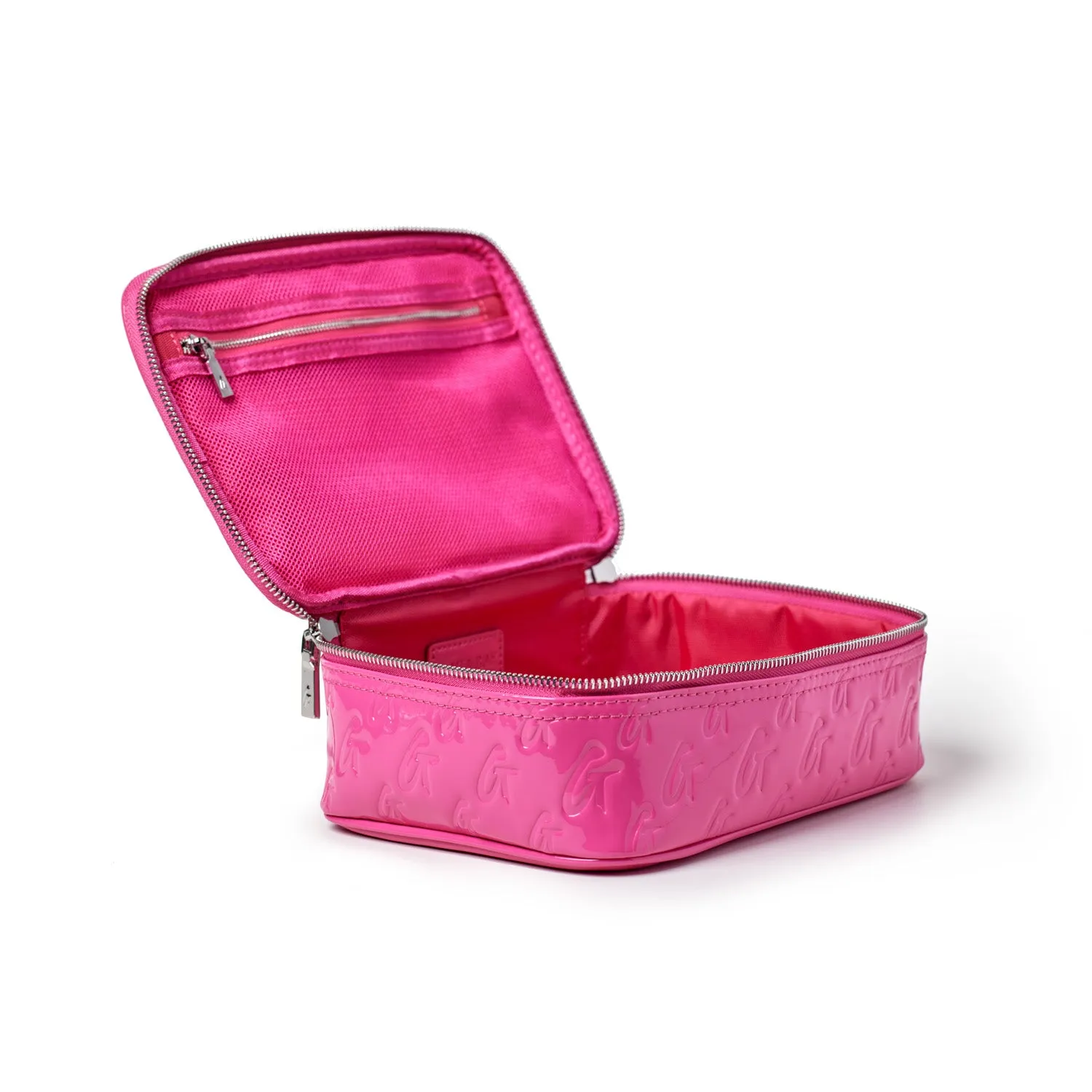 MEDIUM MONOGRAM TOILETRY BAG - MIRROR HOT PINK