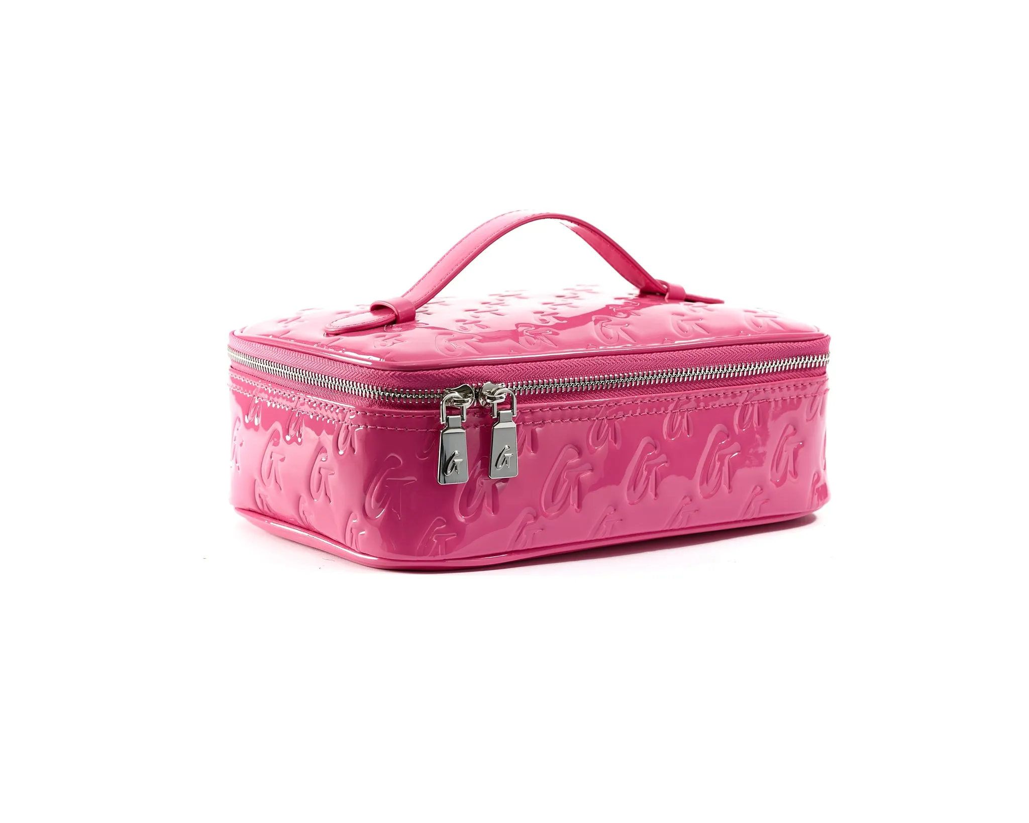 MEDIUM MONOGRAM TOILETRY BAG - MIRROR HOT PINK