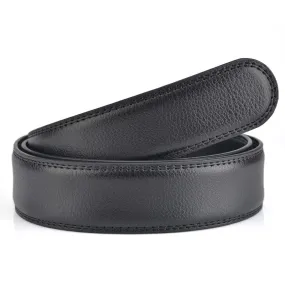 Men's 2-Layer Automatic Buckle Belt Headless Leather Belt Leather Belt