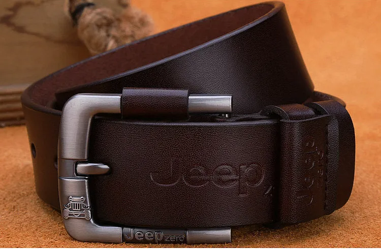 Men's Leather Belt Genuine Leather Creative Style Belt Belt Pin Buckle Belt