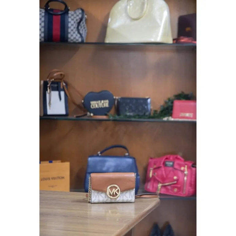 Michael Kors Fulton Logo Flap Crossbody Bag