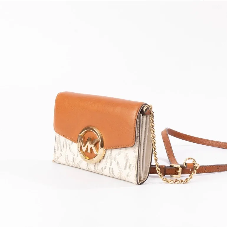 Michael Kors Fulton Logo Flap Crossbody Bag