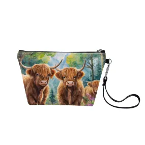 Miniature Highland Cows Cosmetic Bag