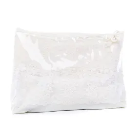 Miss Rose Sister Violet Cream Coated Lace Washbag