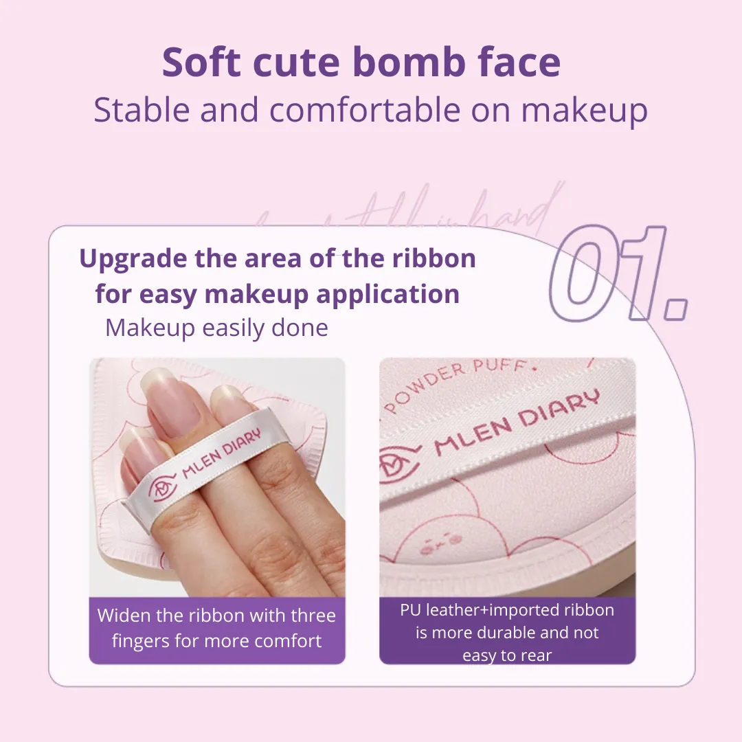 MLEN DIARY Cotton Air Cushion Powder Puff