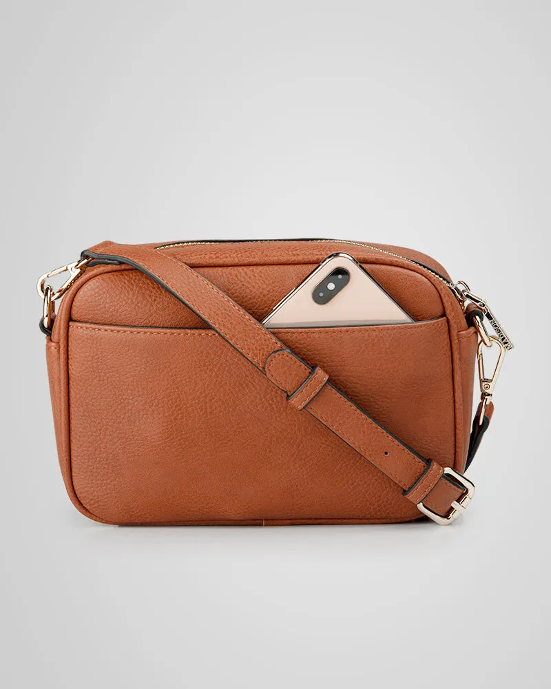 Monica Camera Crossbody Bag   Graphic Bag Strap