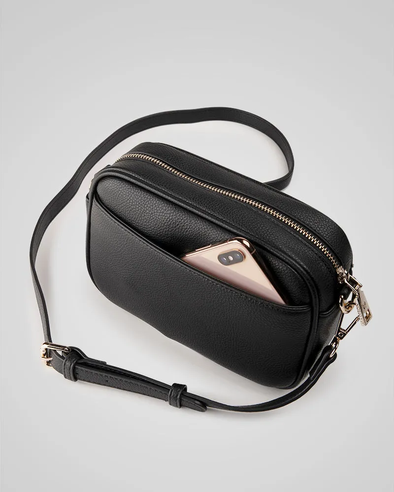 Monica White Camera Crossbody Bag   Utility Bag Strap