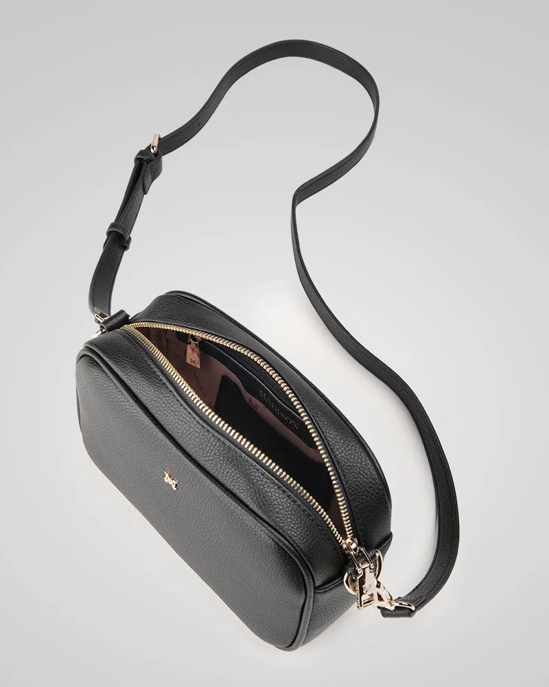 Monica White Camera Crossbody Bag   Utility Bag Strap